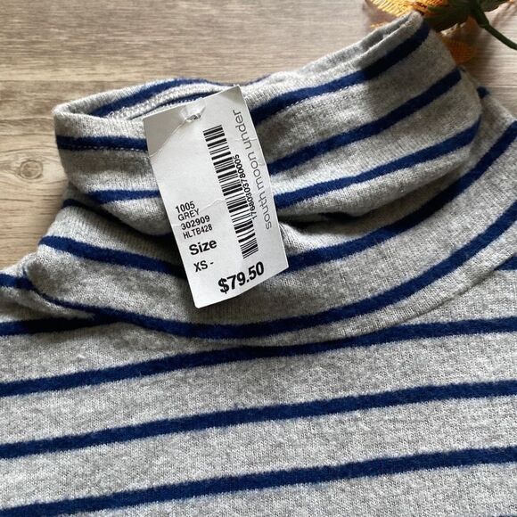 Hey Park and Lune Brooklyn Striped Long Sleeve Cozy Turtleneck Sweater Pullover‎ - Picture 6 of 12